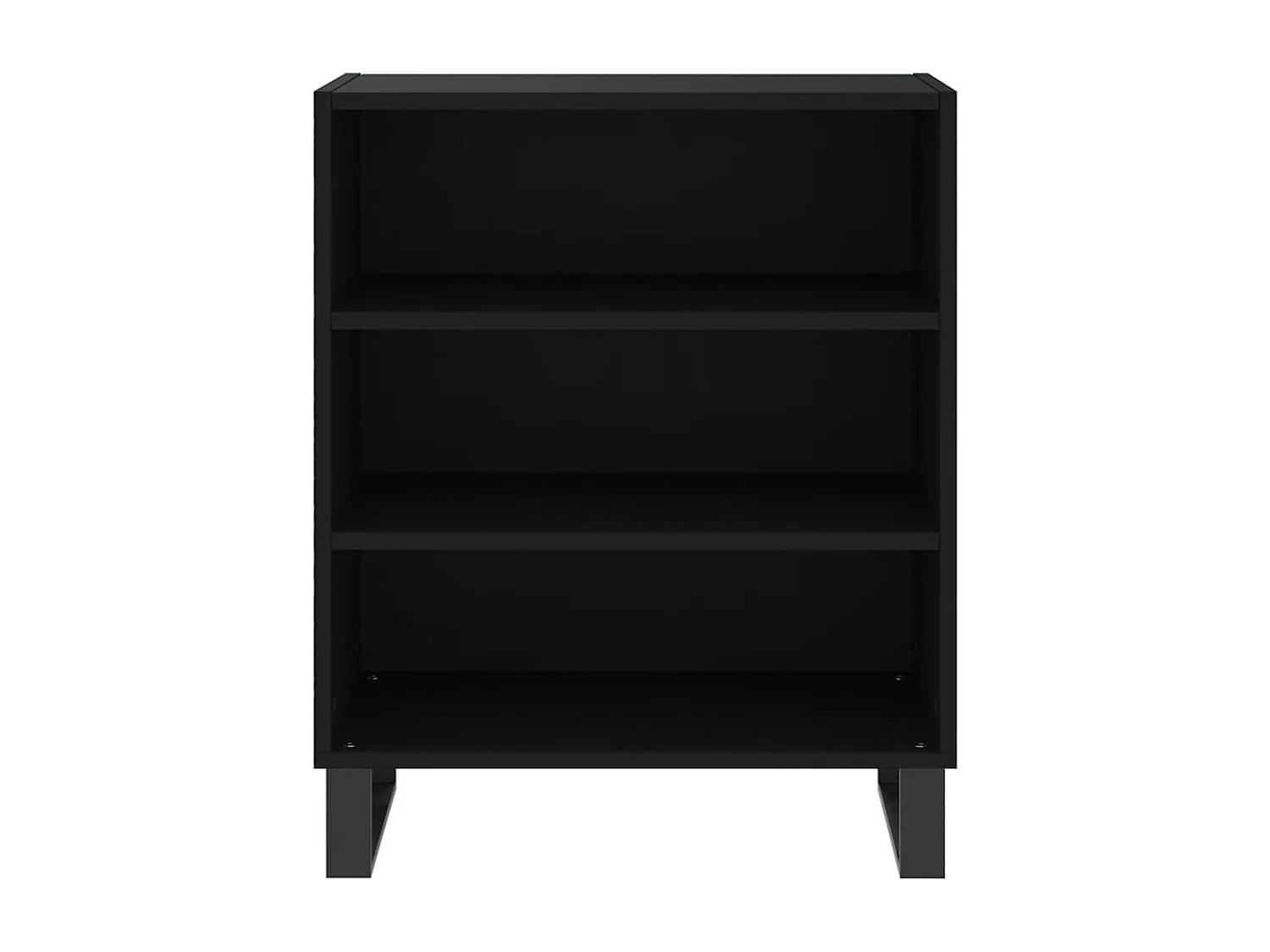 Buffet noir 57x35x70 cm bois d’ingénierie