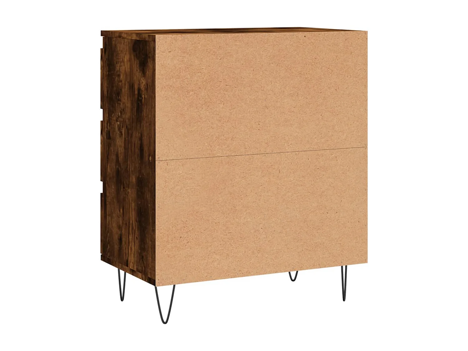 Credenza in rovere affumicato 60x35x70 cm in legno ingegnerizzato