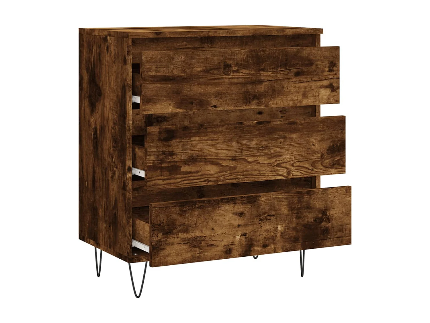 Buffet Chêne fumé 60x35x70 cm Bois d'ingénierie