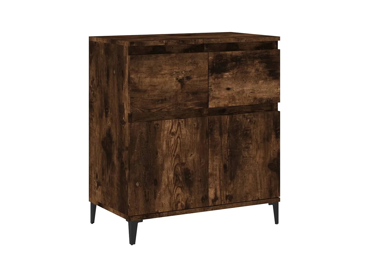 Buffet Chêne fumé 60x35x70 cm Bois d'ingénierie