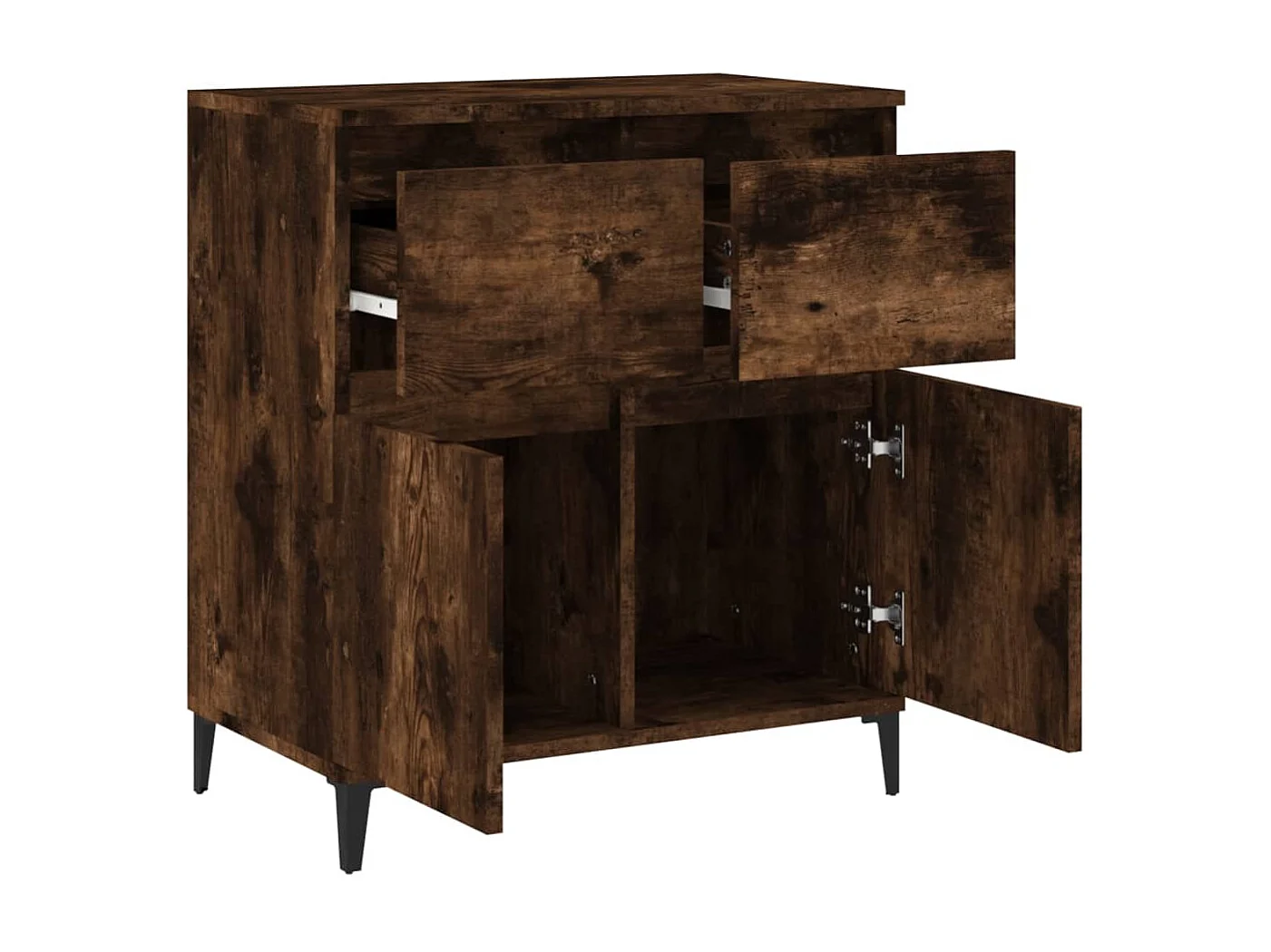 Buffet Chêne fumé 60x35x70 cm Bois d'ingénierie