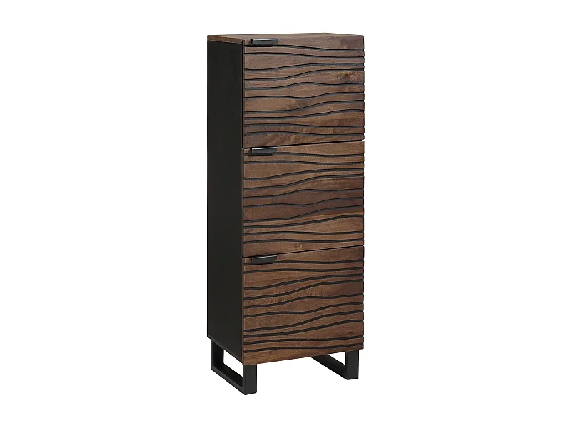 Highboard in notenhout Bruin 40 x 33,5 x 110 cm