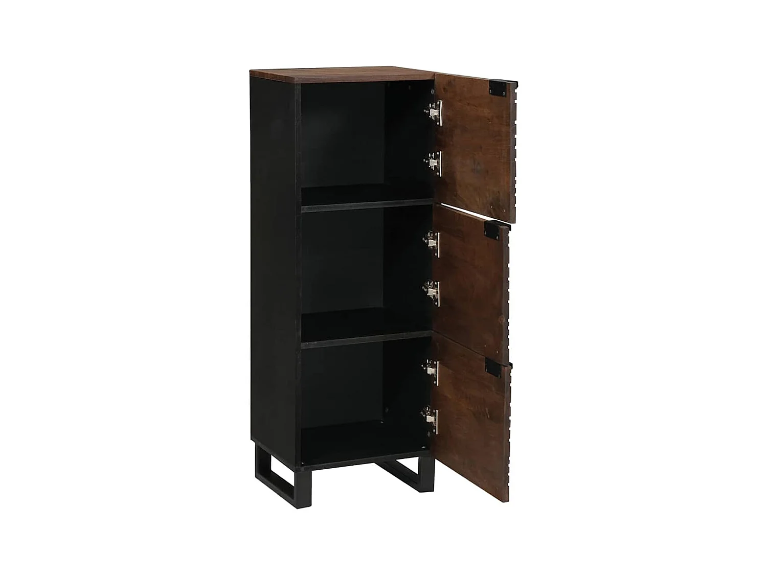 Highboard en bois de noyer Marron 40 x 33.5 x 110 cm