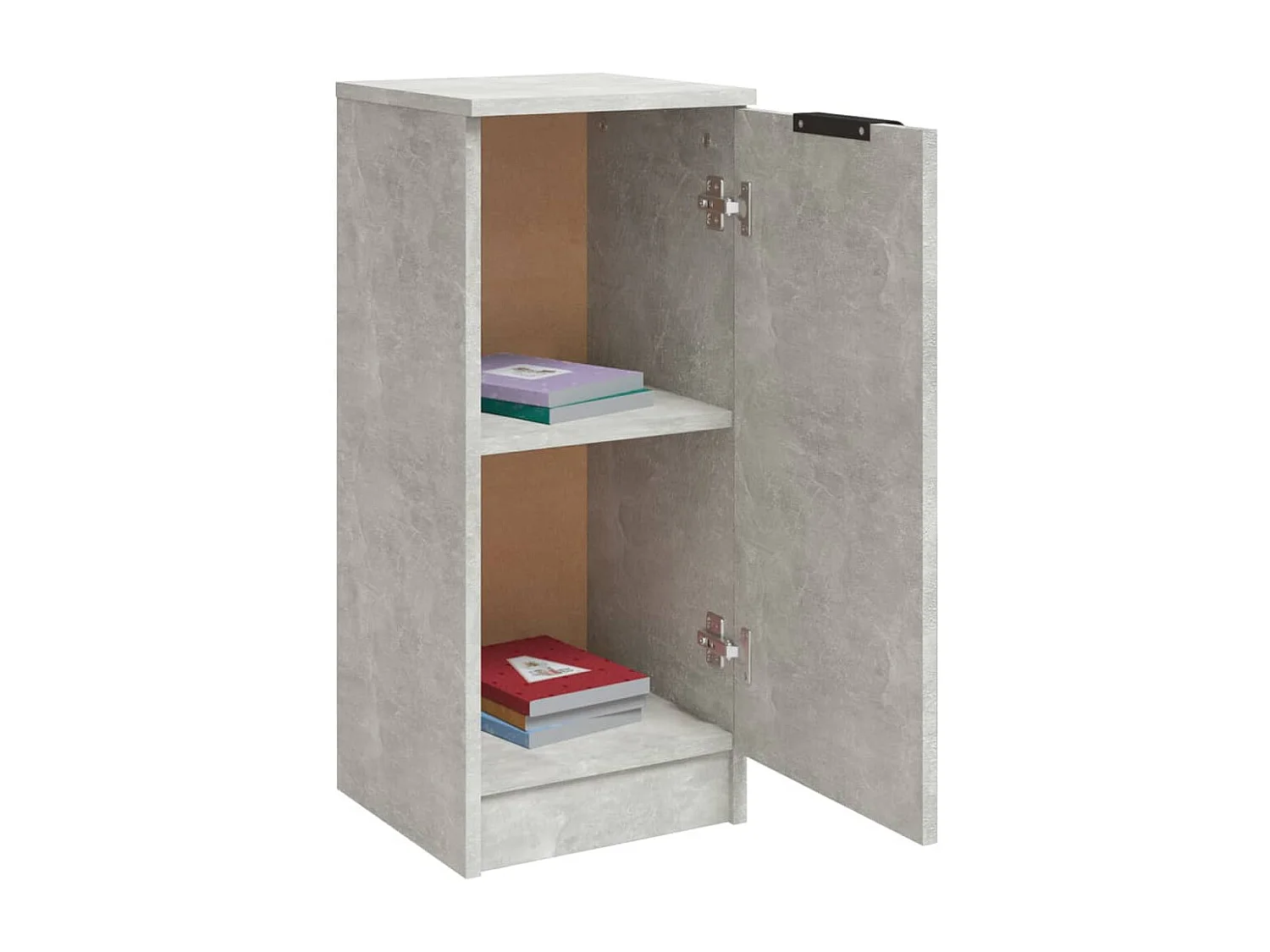 Aparador de hormigón gris 30x30x70 cm Madera de ingeniería