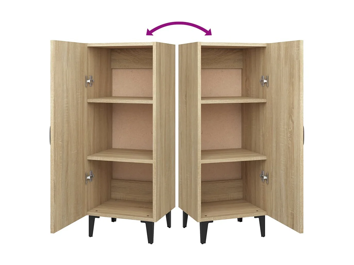 Credenza in rovere Sonoma 34,5x34x90 cm in legno ingegnerizzato