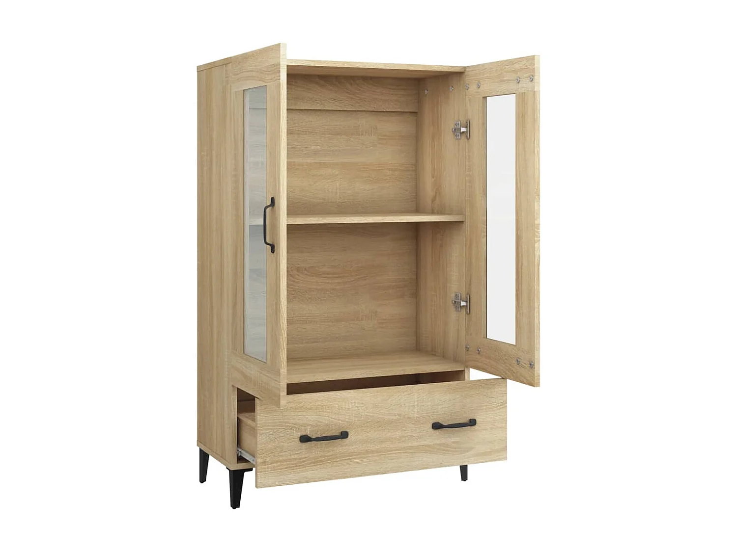 Buffet haut Chêne sonoma 70x31x115 cm Bois d'ingénierie