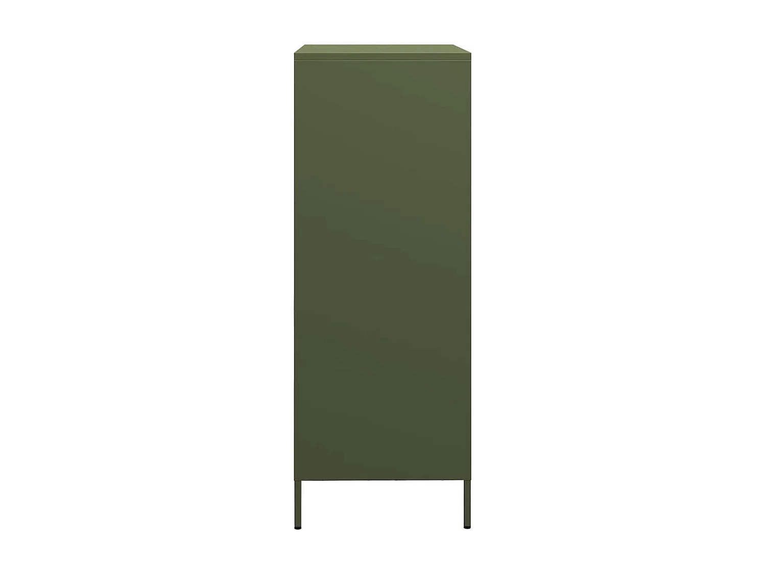 Buffet haut vert olive 68x39x101,5 cm acier