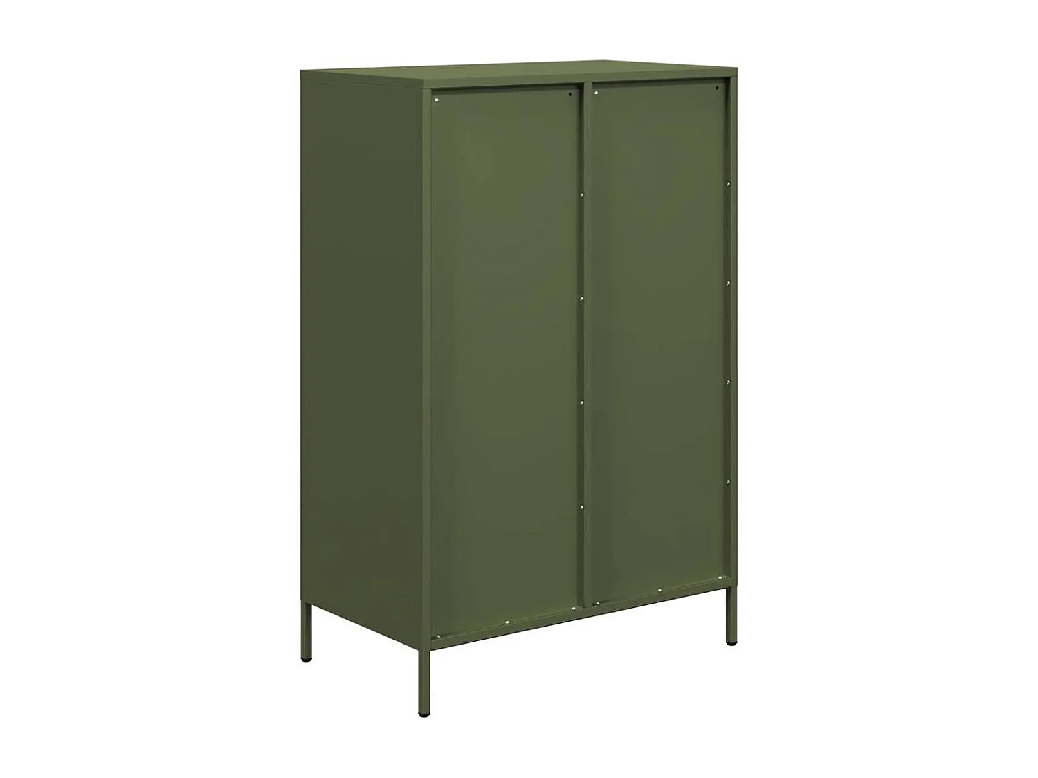 Buffet haut vert olive 68x39x101,5 cm acier