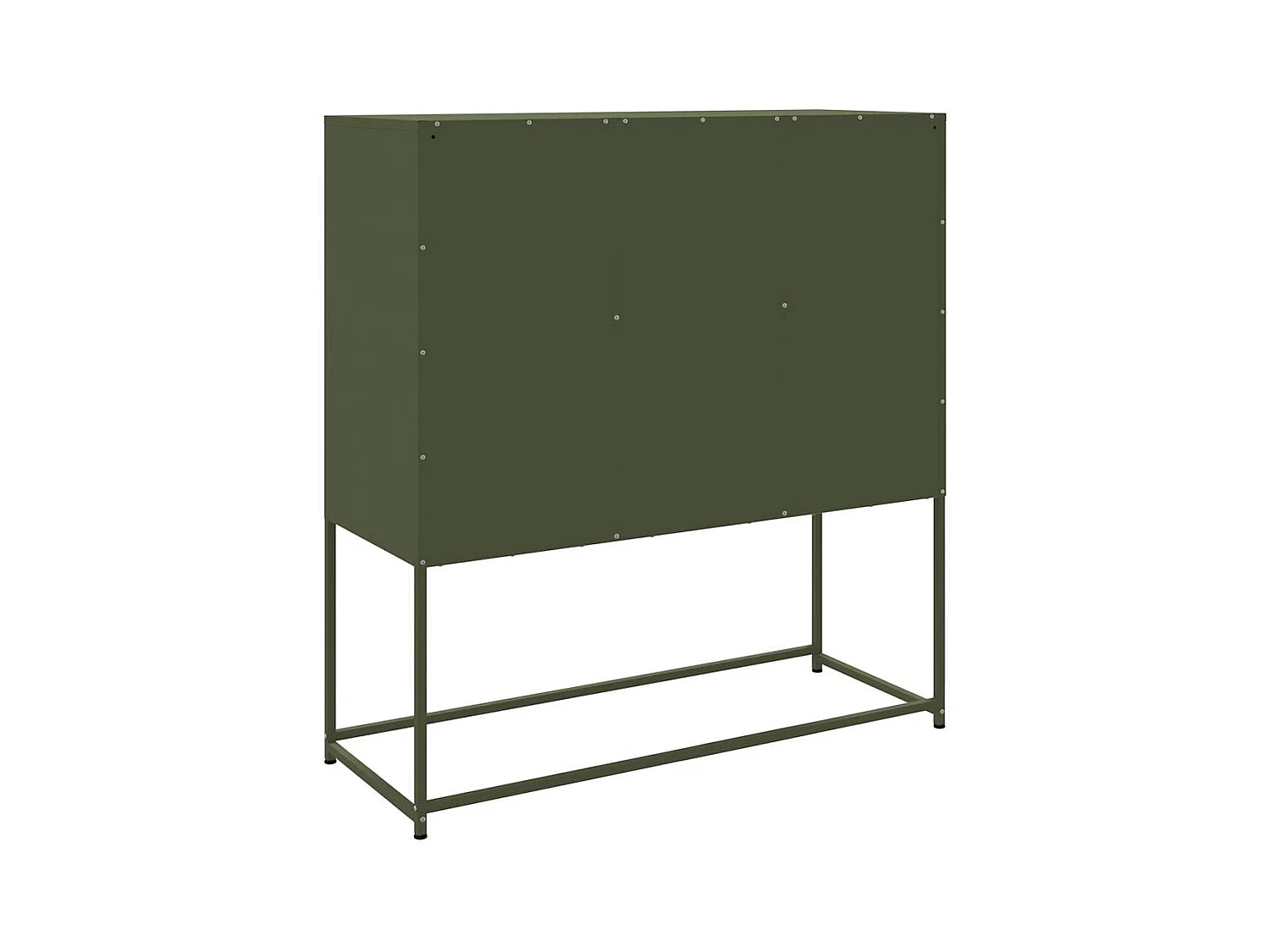 Buffet haut vert olive 100,5x39x107 cm acier