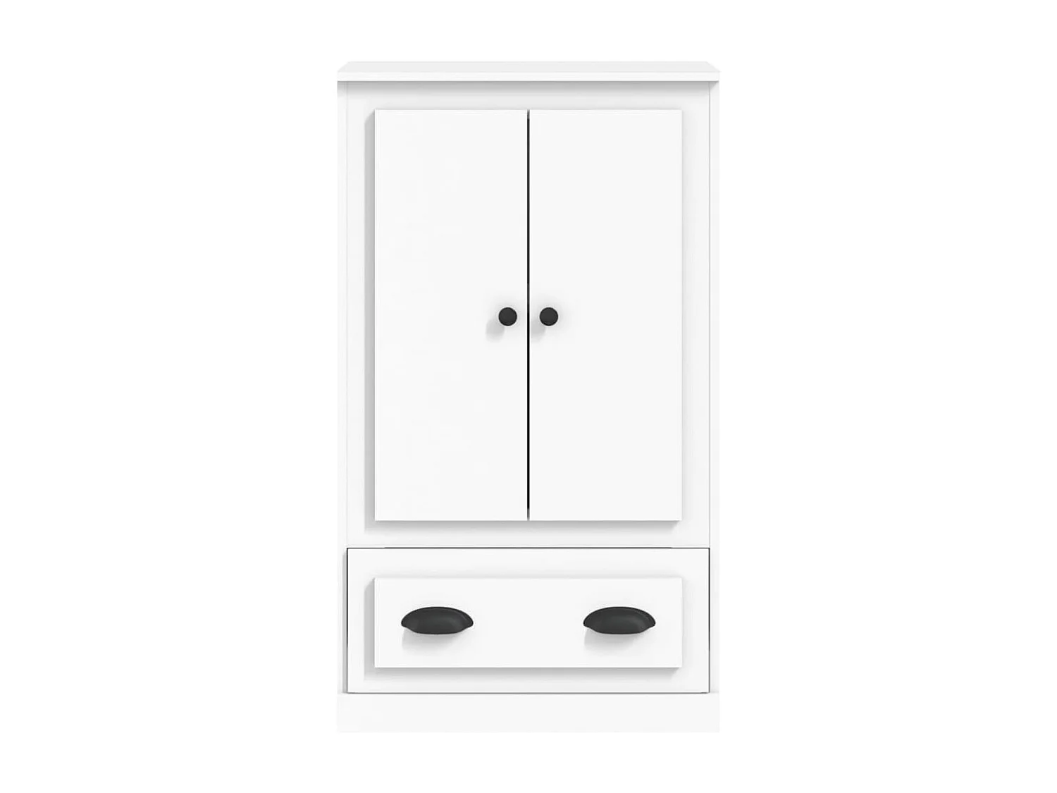 Buffet haut blanc 60x35,5x103,5 cm bois d'ingénierie