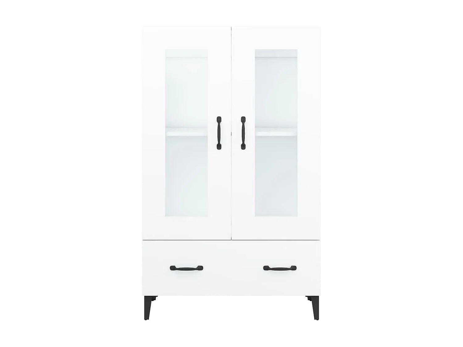 Buffet haut Blanc 70x31x115 cm Bois d'ingénierie