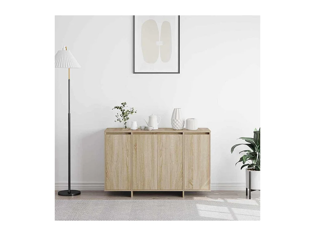 Sideboard aus Sonoma-Eiche, Sonoma-Eiche, Holzwerkstoff