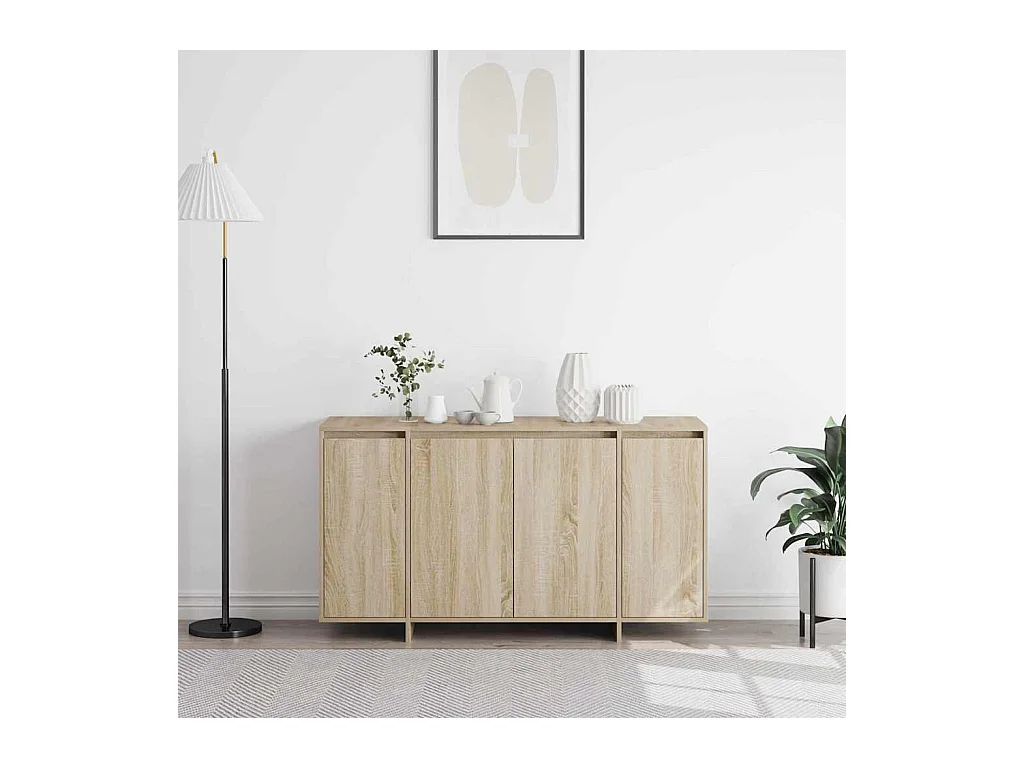 Buffet en chêne Chêne Sonoma Bois d'ingénierie 135 x 41 x 75 cm