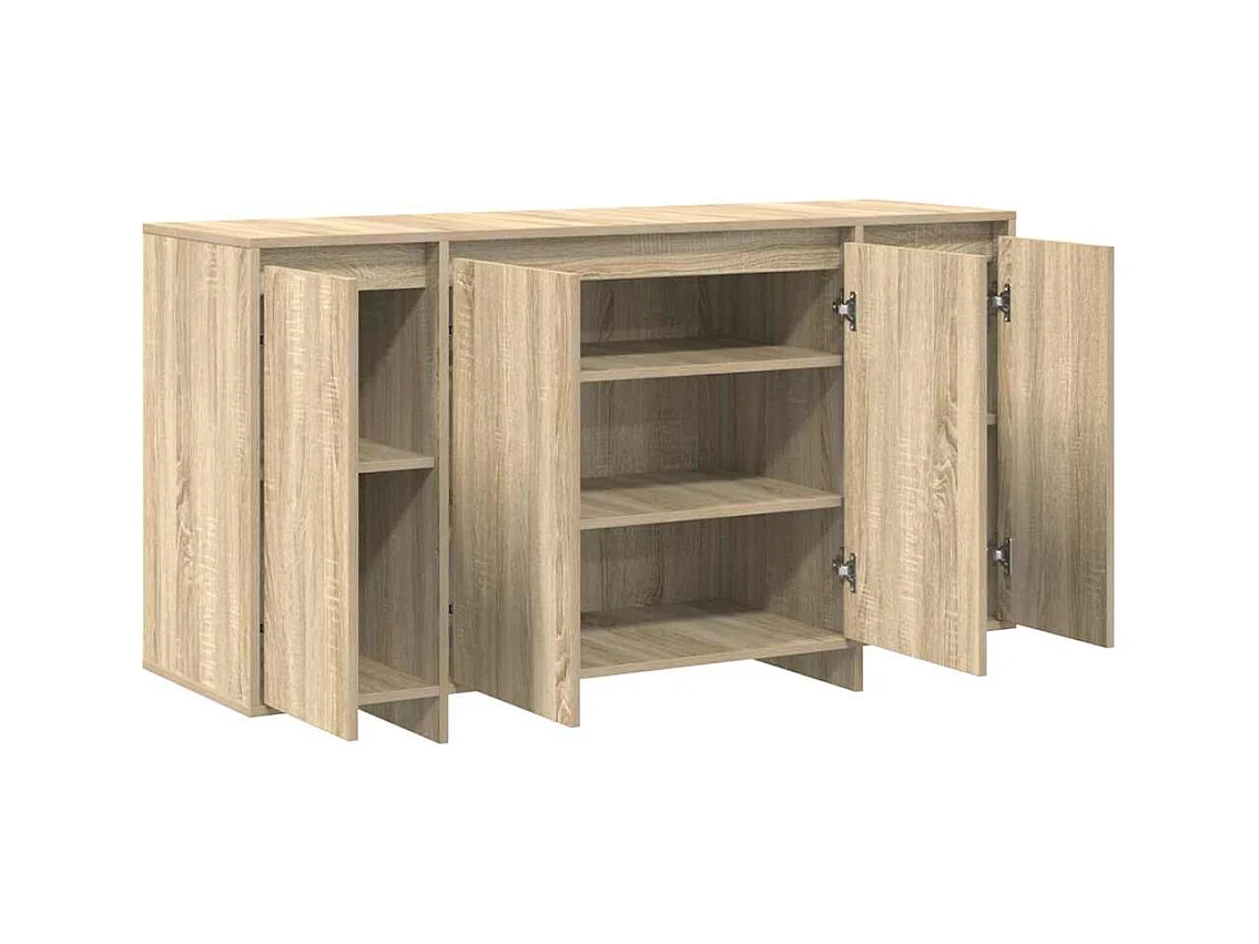Buffet en chêne Chêne Sonoma Bois d'ingénierie 135 x 41 x 75 cm