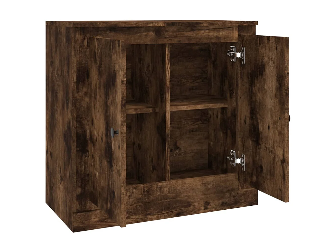 Buffet chêne fumé 70x35,5x67,5 cm bois d'ingénierie