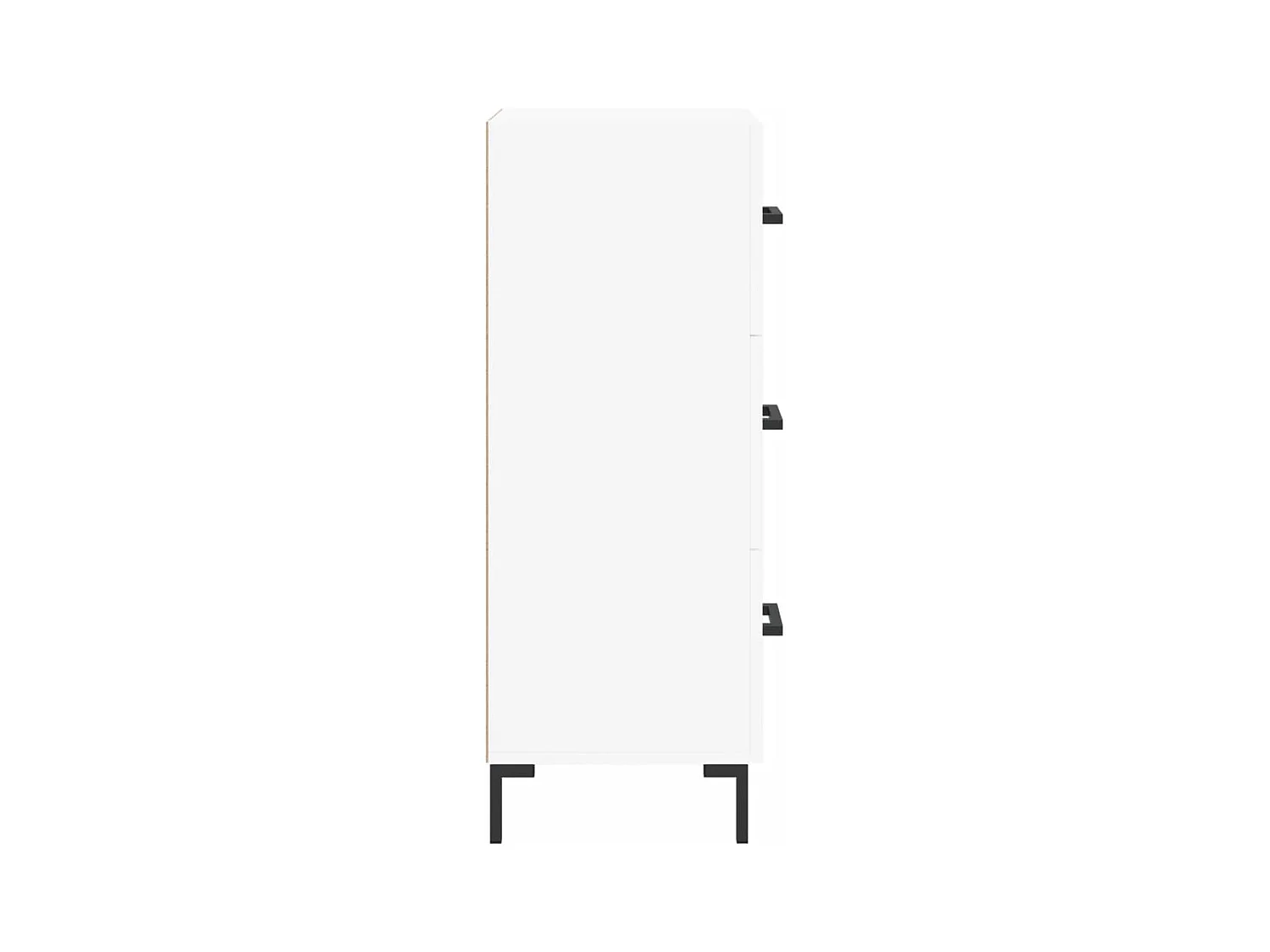 Wit dressoir 34,5x34x90 cm bewerkt hout