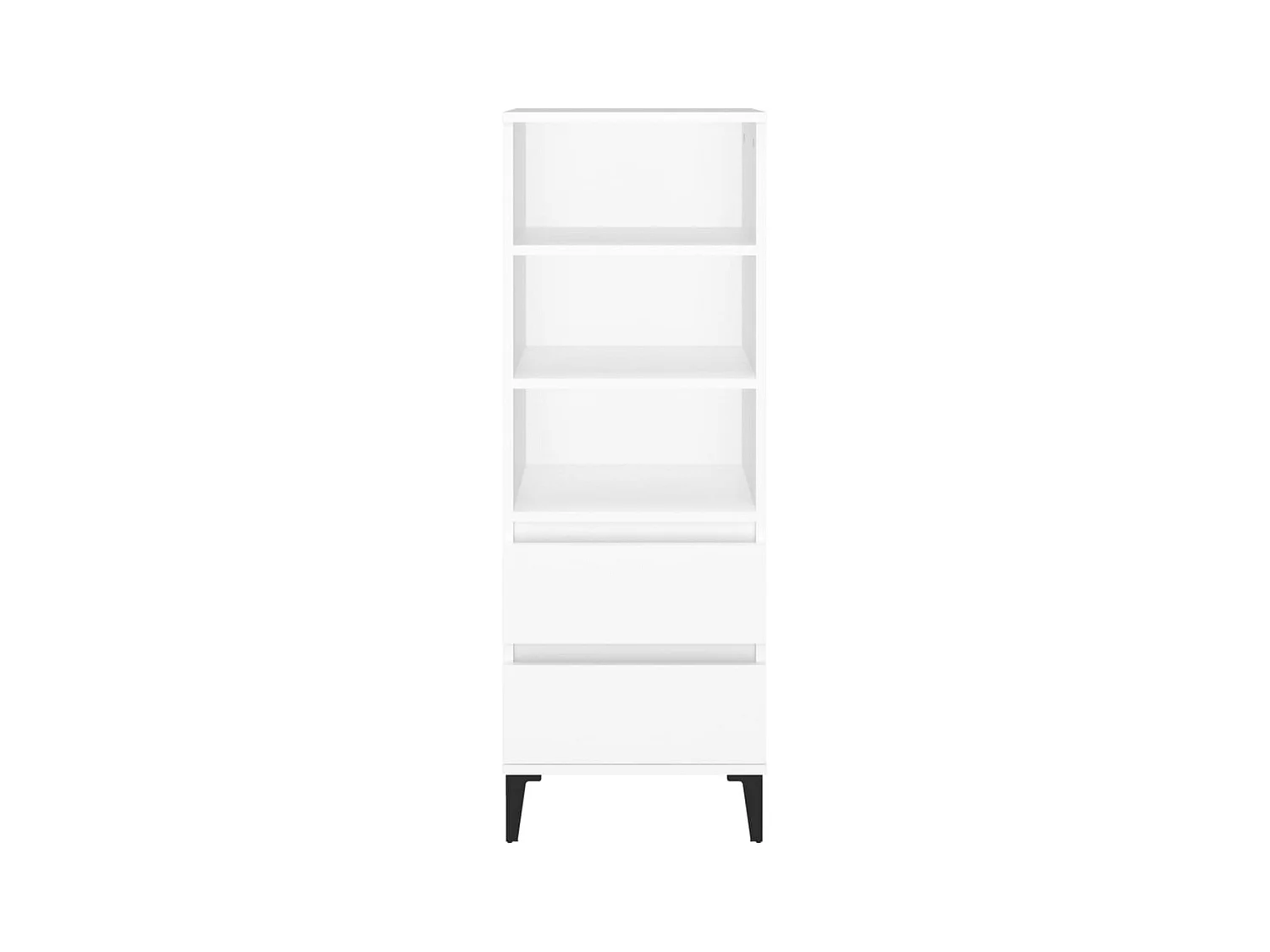 Credenza alta bianca 40x36x110 cm Legno ingegnerizzato