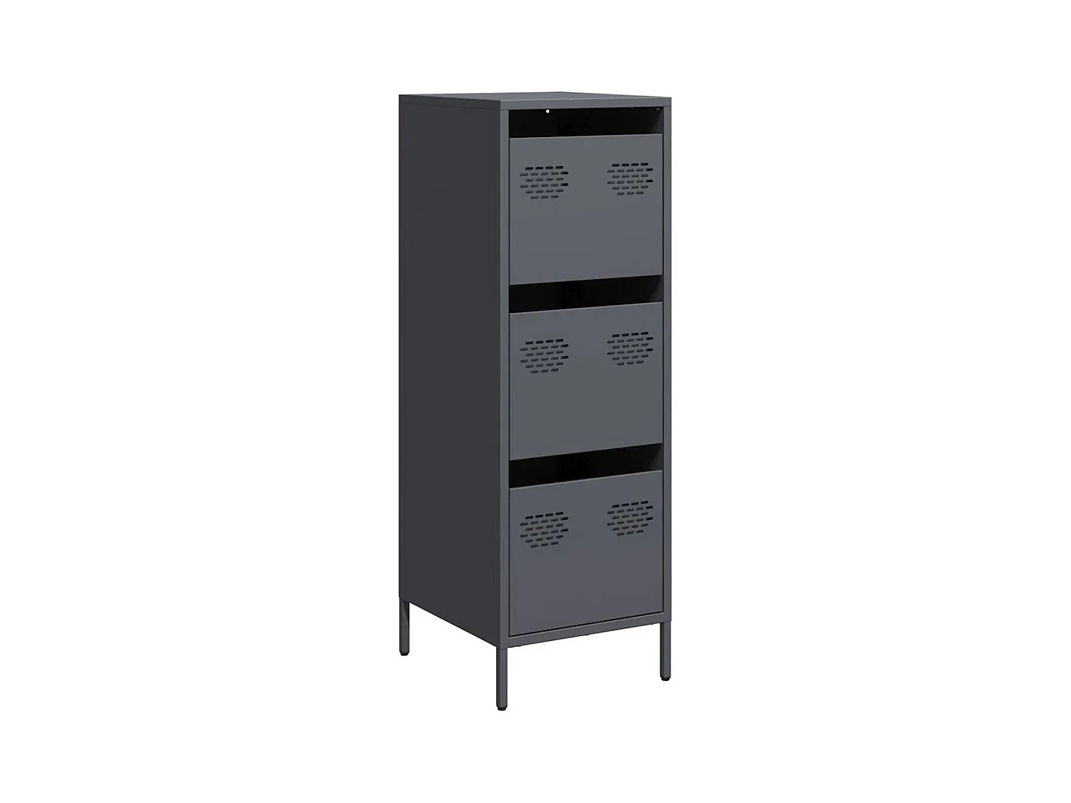 Buffet haut anthracite 39x35x103,5 cm acier