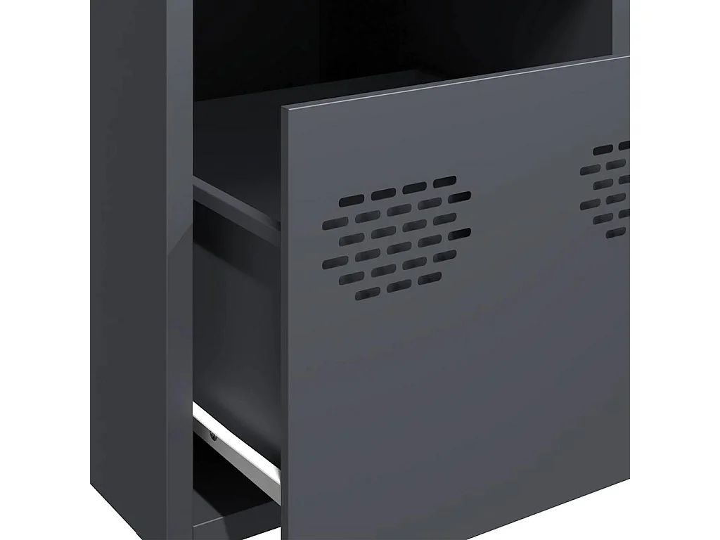 Buffet haut anthracite 39x35x103,5 cm acier