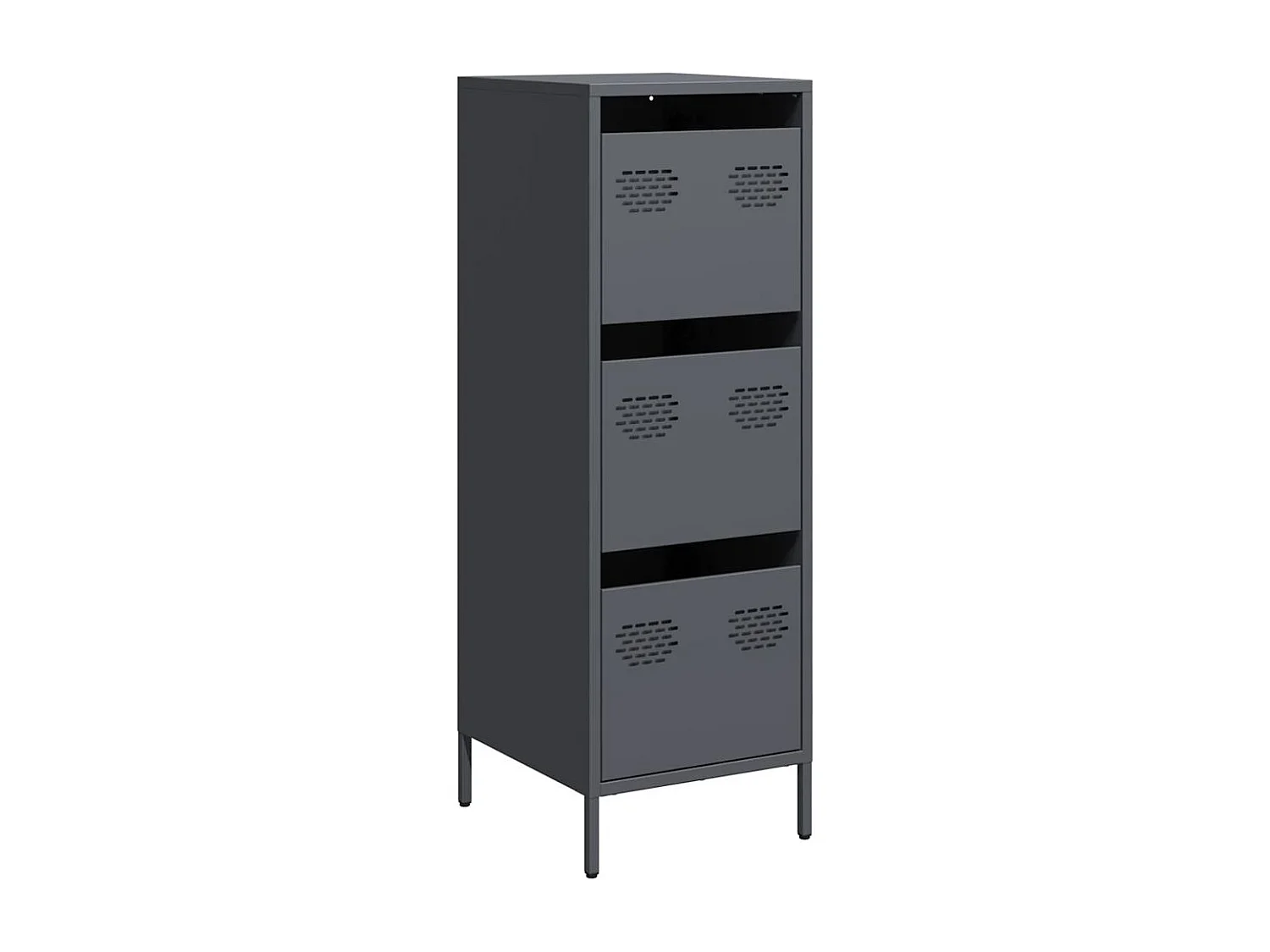 Buffet haut anthracite 39x35x103,5 cm acier