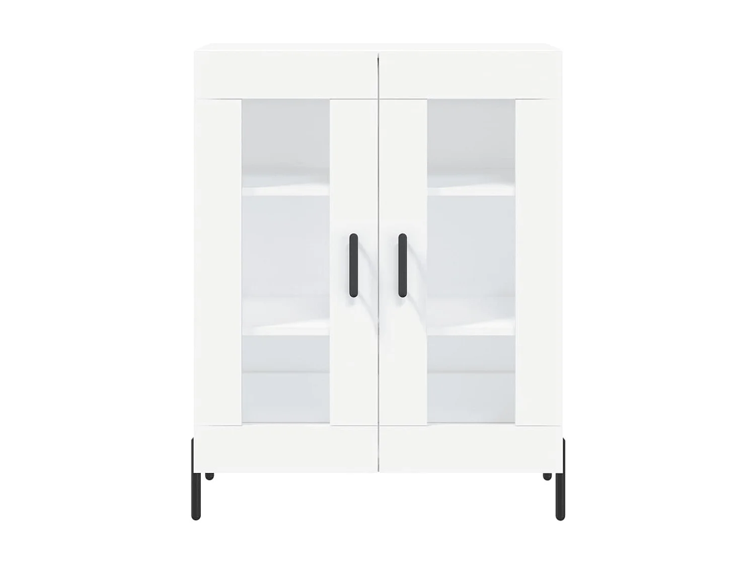 Aparador alto blanco 69,5x34x180 cm Madera contrachapada