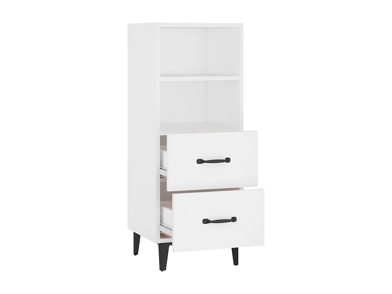 Buffet Blanc 34,5x34x90 cm Bois d'ingénierie