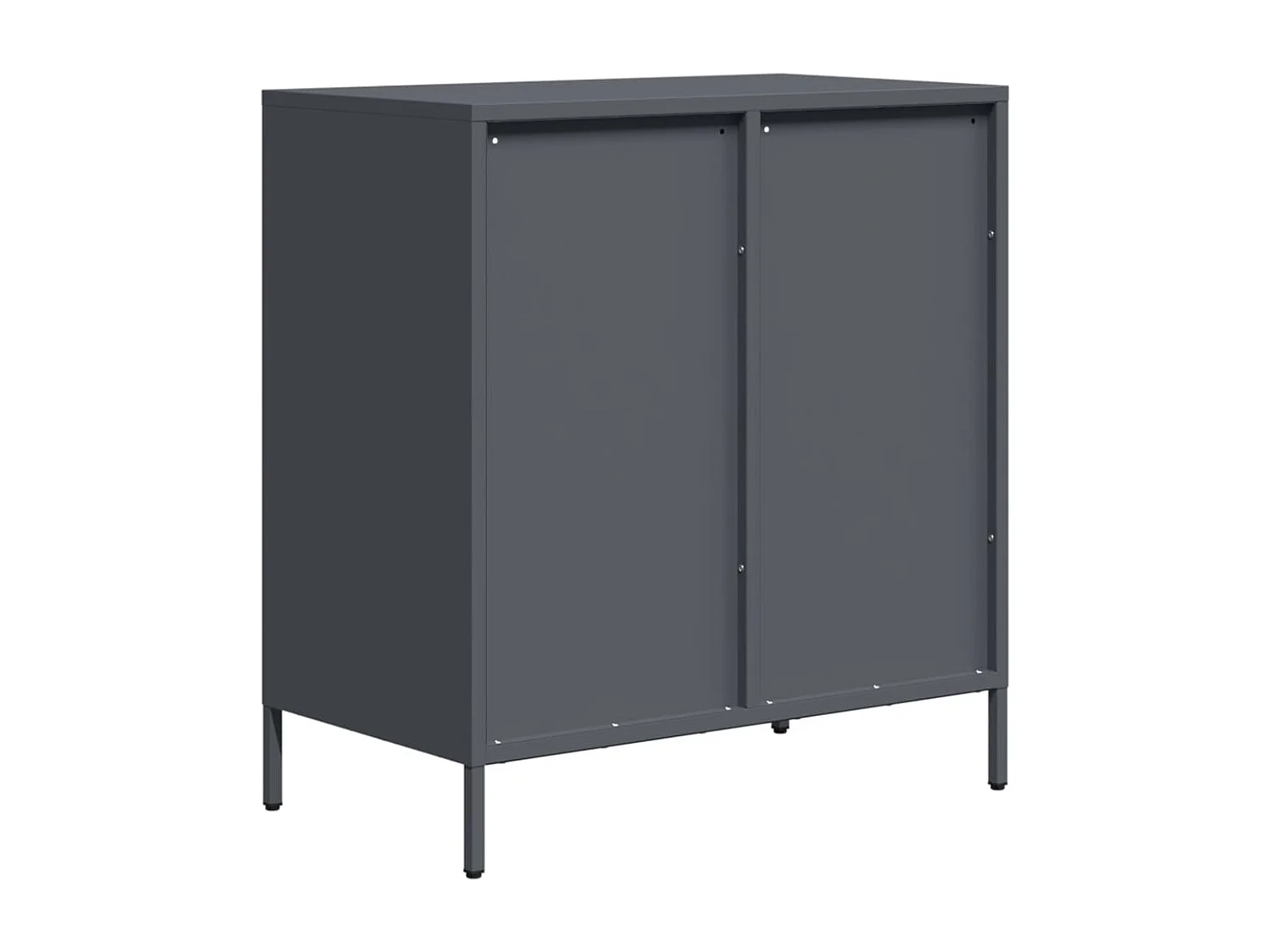 Buffet anthracite 68x39x73,5 cm acier laminé à froid