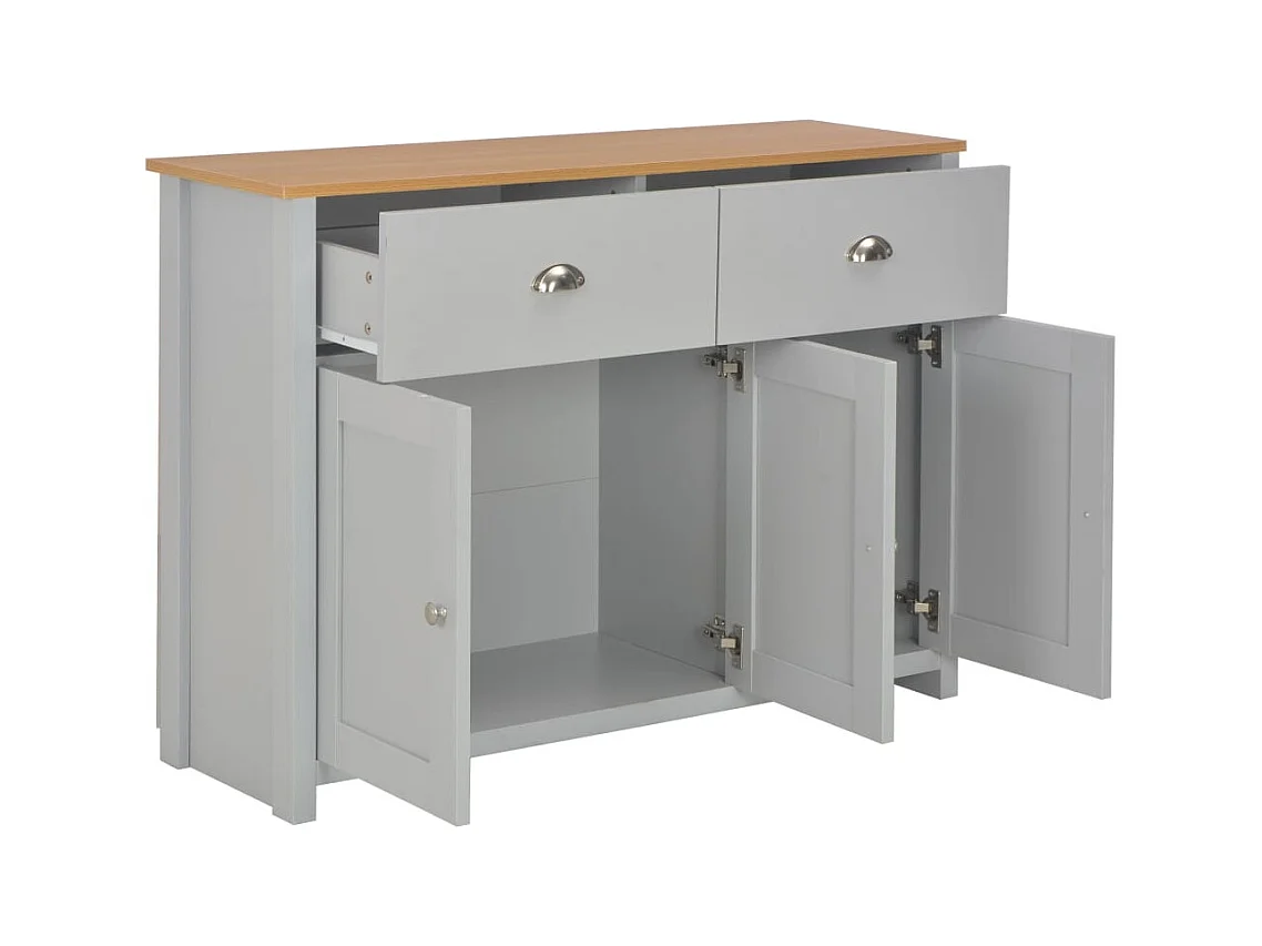 Buffet Gris 112x35x81 cm
