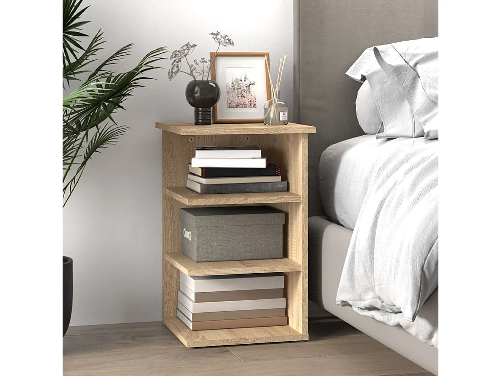 Mobile laterale Rovere Sonoma 35x35x55 cm Truciolare