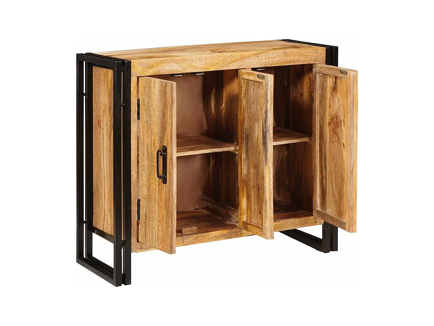Buffet Marron 80 x 33 x 70 cm bois de manguier massif
