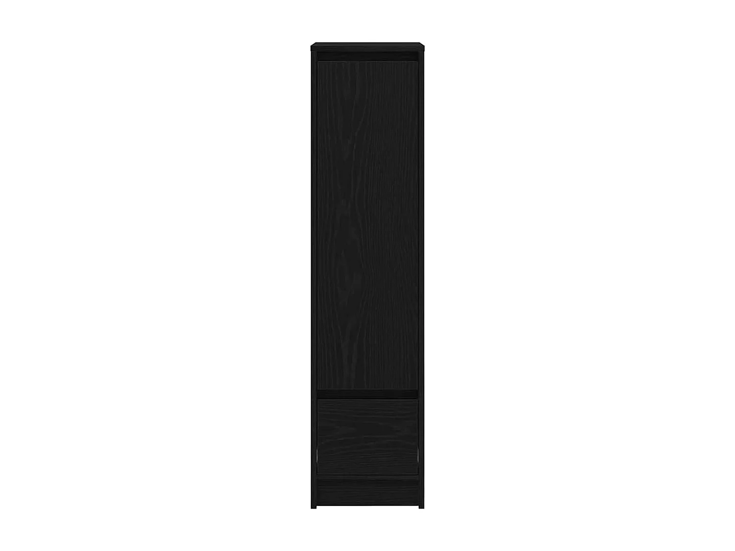 Buffet haut chêne noir 29,5x34x119,5 cm bois d'ingénierie