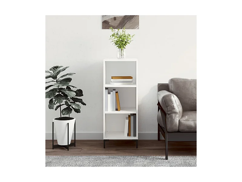 Buffet blanc 34,5x32,5x90 cm bois d'ingénierie