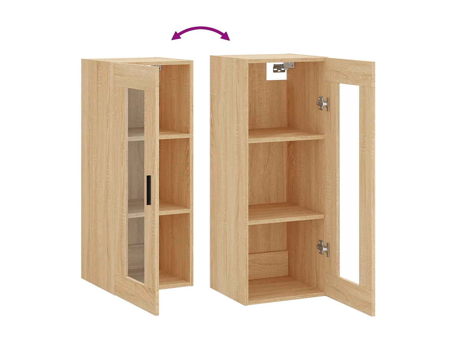 Armoire murale chêne sonoma 34,5x34x90 cm