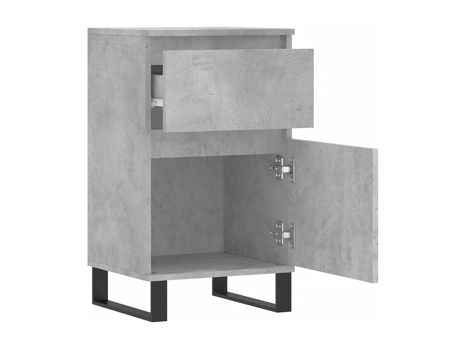 Buffets 2 pcs gris béton 40x35x70 cm bois d'ingénierie