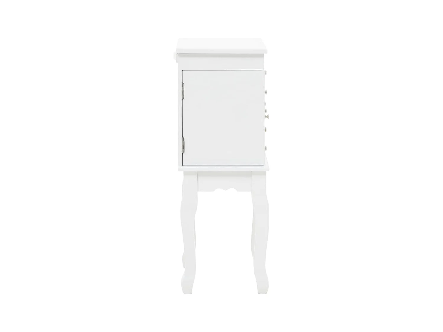 Armoire à bijoux sur pieds Blanc