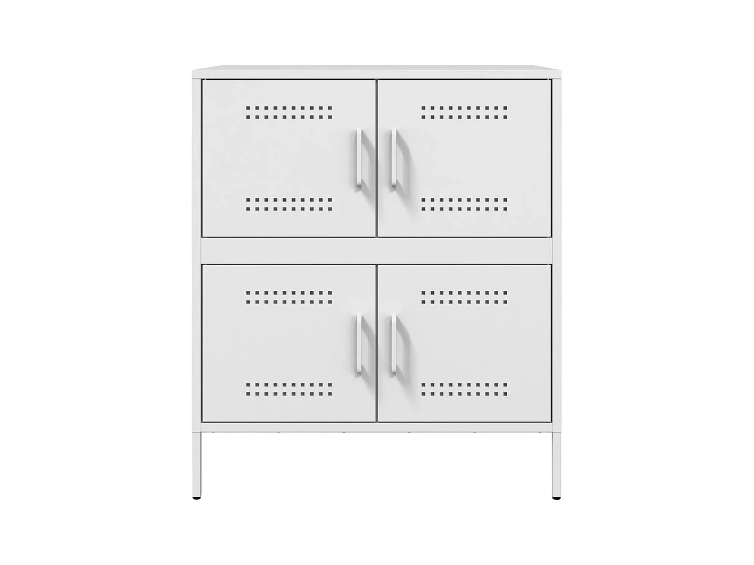 Buffet blanc 68x39x79 cm acier