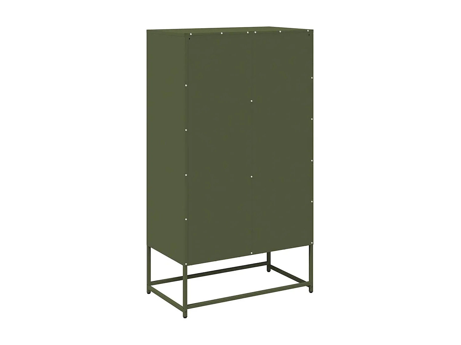 Buffet haut vert olive 68x39x123 cm acier