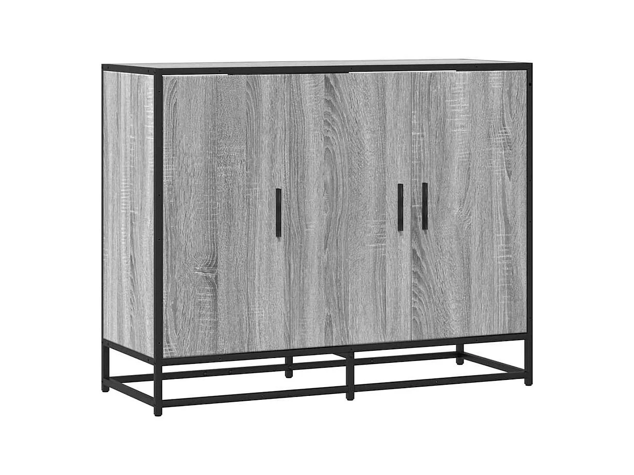Buffet sonoma gris 94x35x76 cm bois d'ingénierie