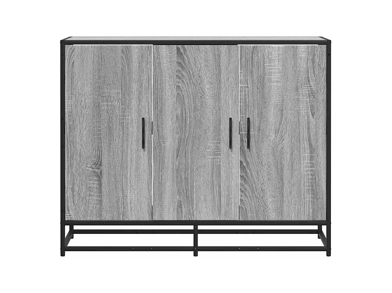 Buffet sonoma gris 94x35x76 cm bois d'ingénierie
