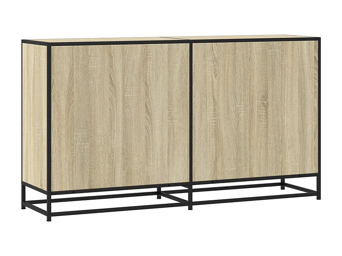 Sonoma eiken dressoir 134x35x76 cm bewerkt hout