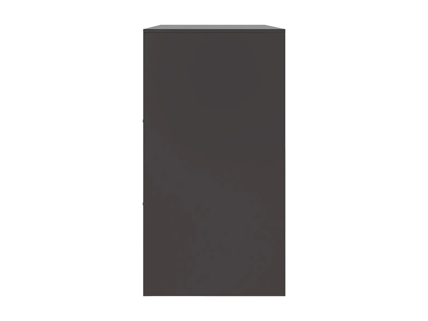 Buffet noir 99x39x73 cm acier