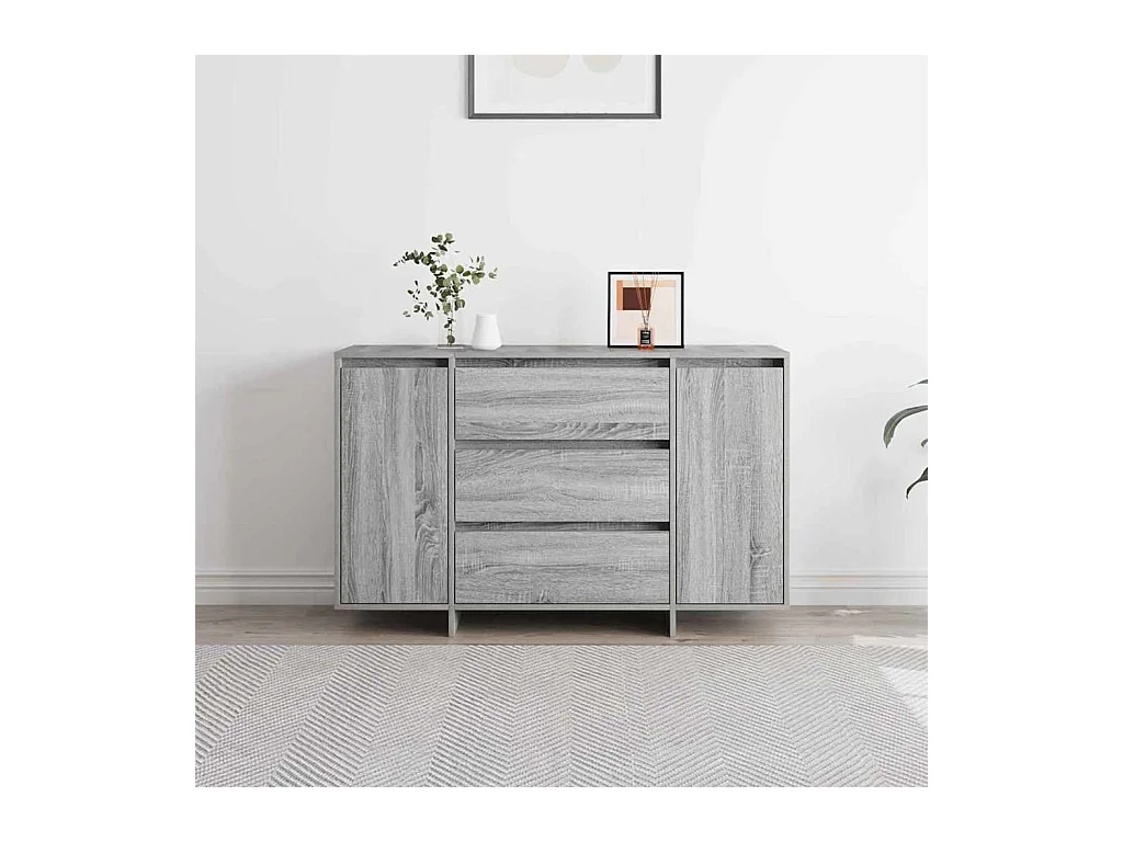 Buffet Gris Sonoma 120x41x75 cm en Bois d'ingénierie