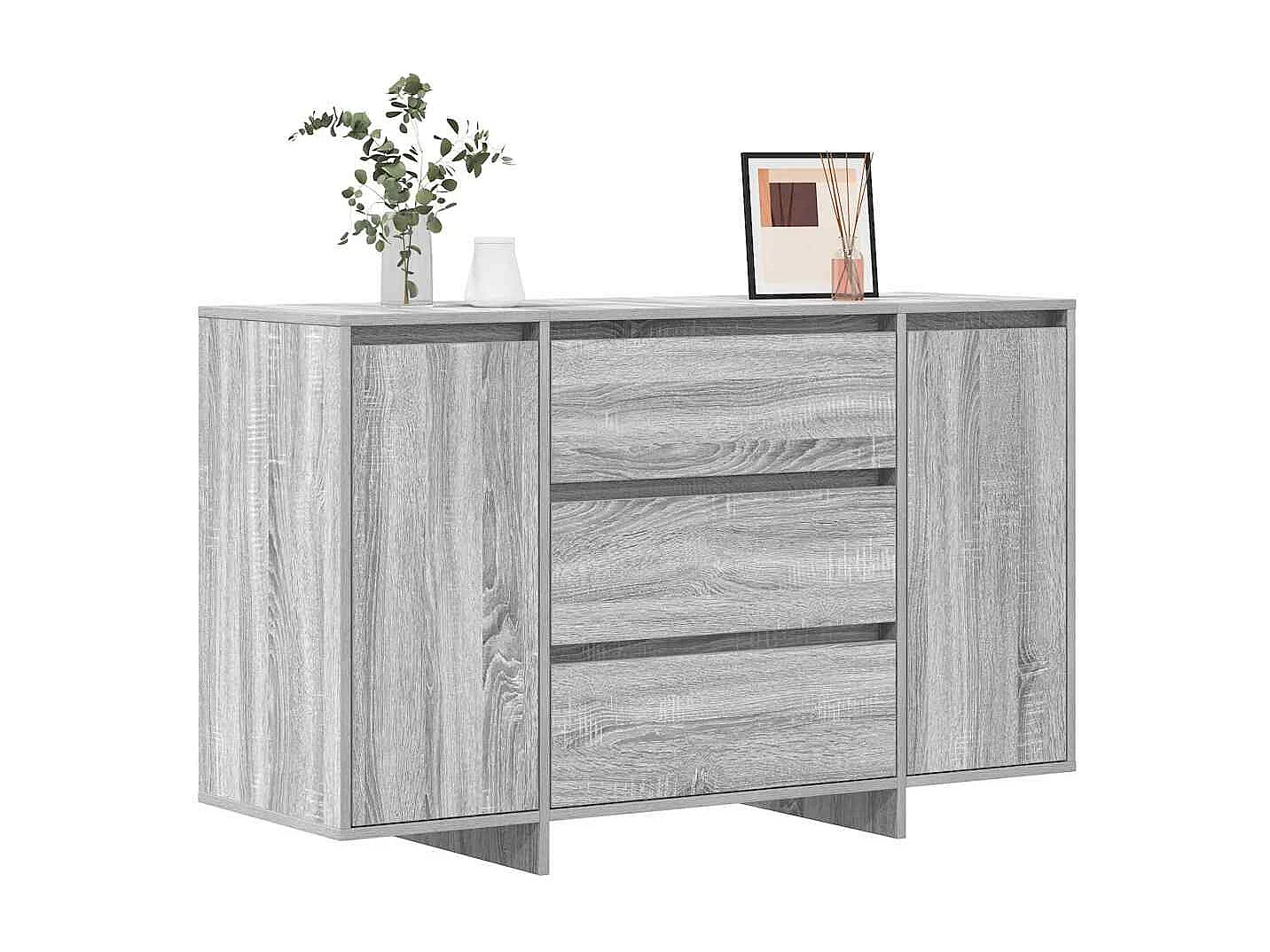 Buffet Gris Sonoma 120x41x75 cm en Bois d'ingénierie
