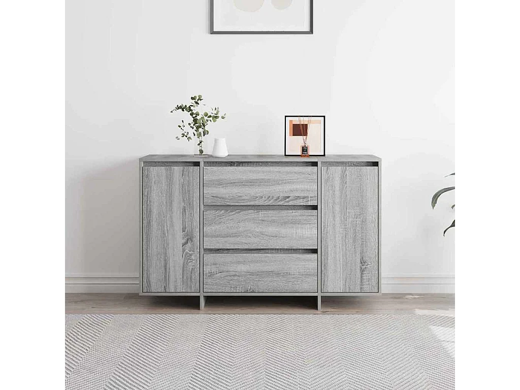 Buffet Gris Sonoma 120x41x75 cm en Bois d'ingénierie