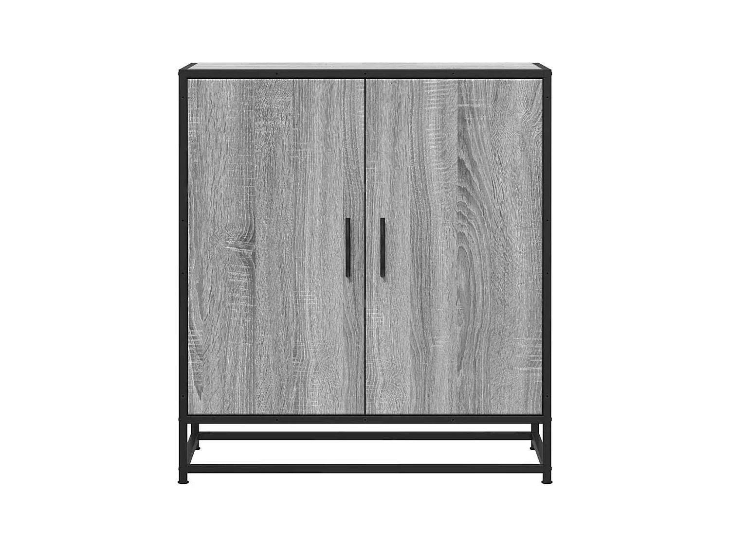 Buffet sonoma gris 68x35x76 cm bois d'ingénierie et métal