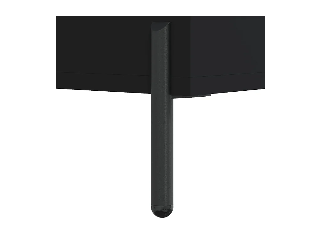 Armoire à étagères noir 69,5x32,5x90 cm bois d'ingénierie