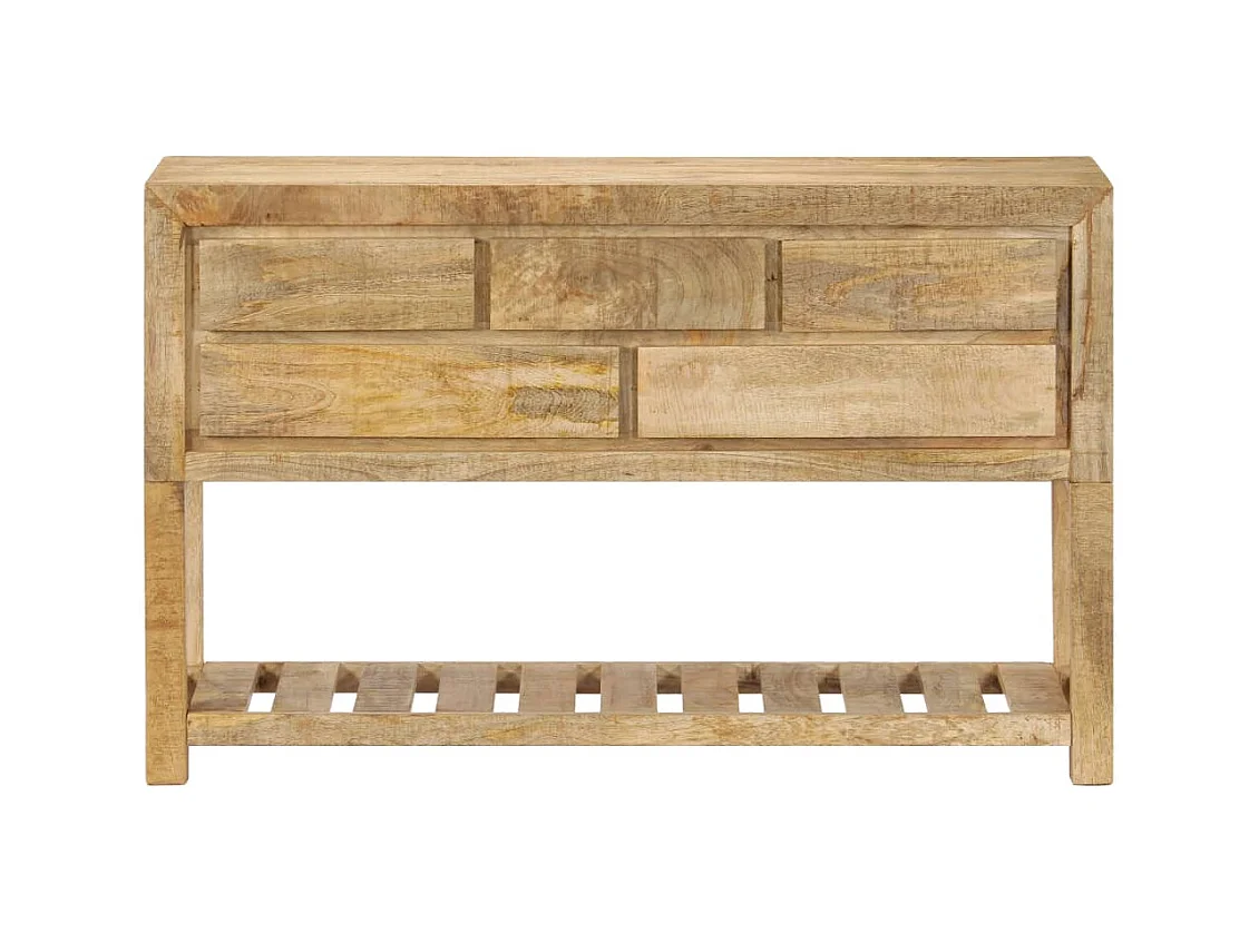 Buffet 120x30x75 cm bois de manguier massif