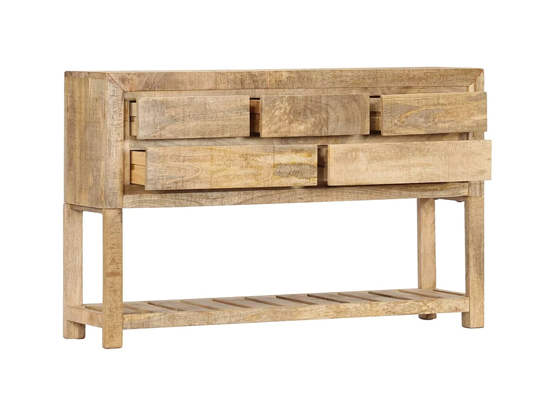 Buffet 120x30x75 cm bois de manguier massif