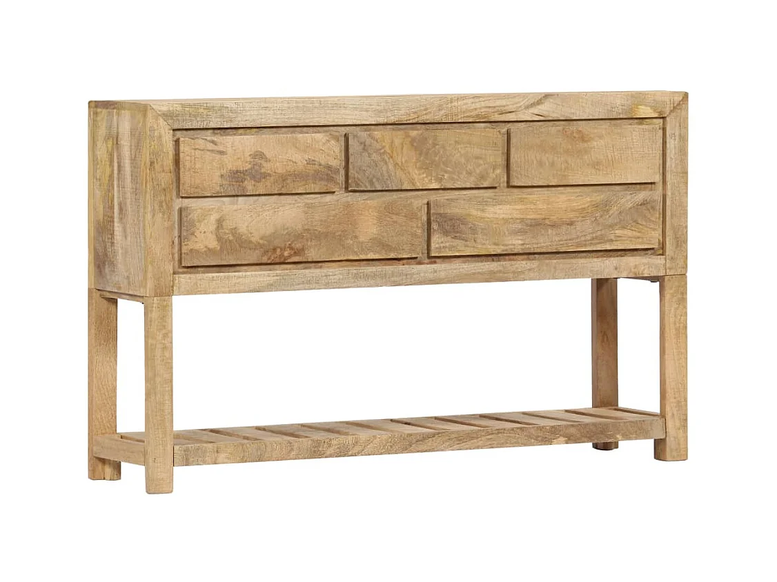 Buffet 120x30x75 cm bois de manguier massif