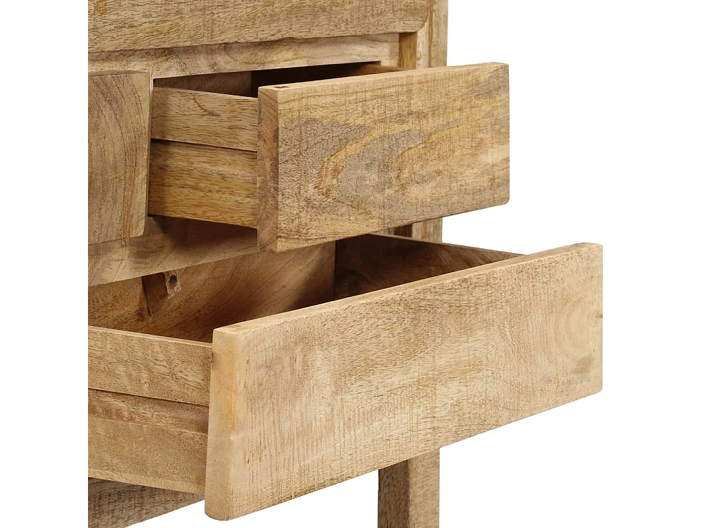 Buffet 120x30x75 cm bois de manguier massif